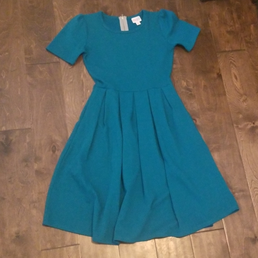 Teal XS Amelia LulaRoe Dress